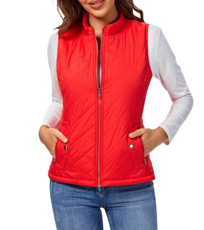 Gilet élégant pour femme, légèrement matelassé