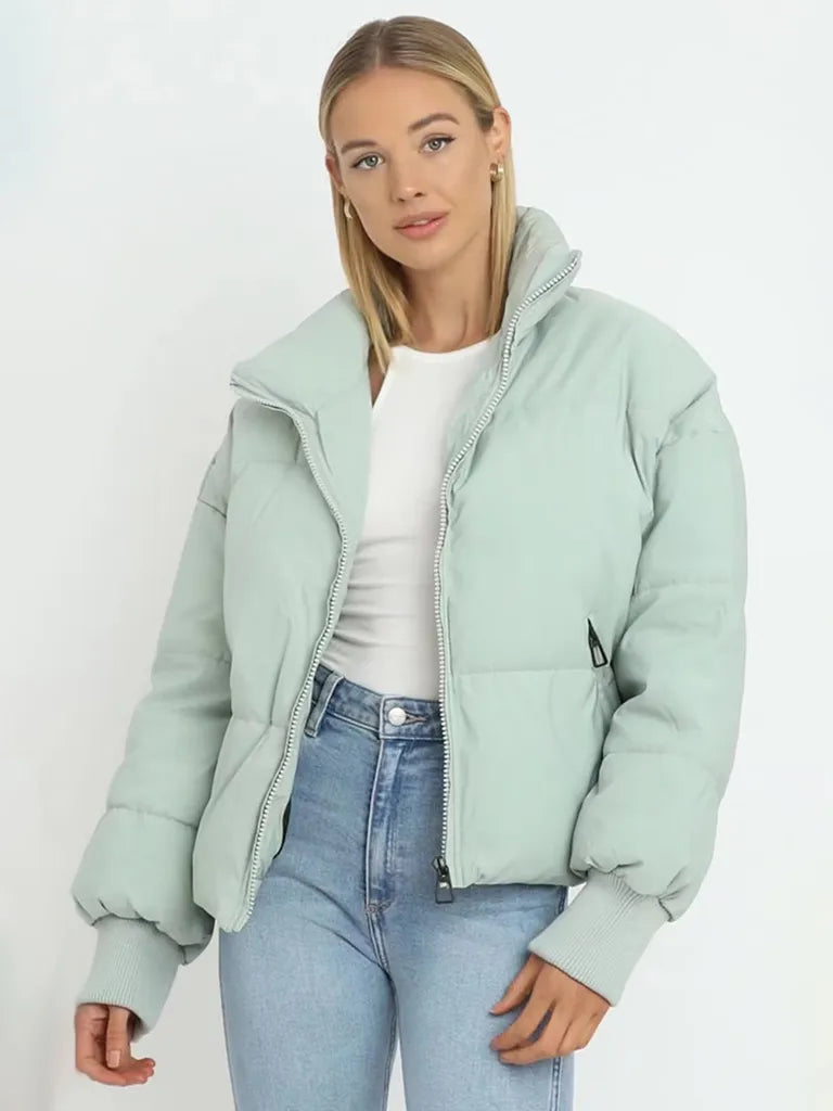 Damen Pufferjacke Leicht &amp; Warm - IdealeKleiden