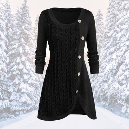 Damen Strickkleid Warm Elegant - IdealeKleiden