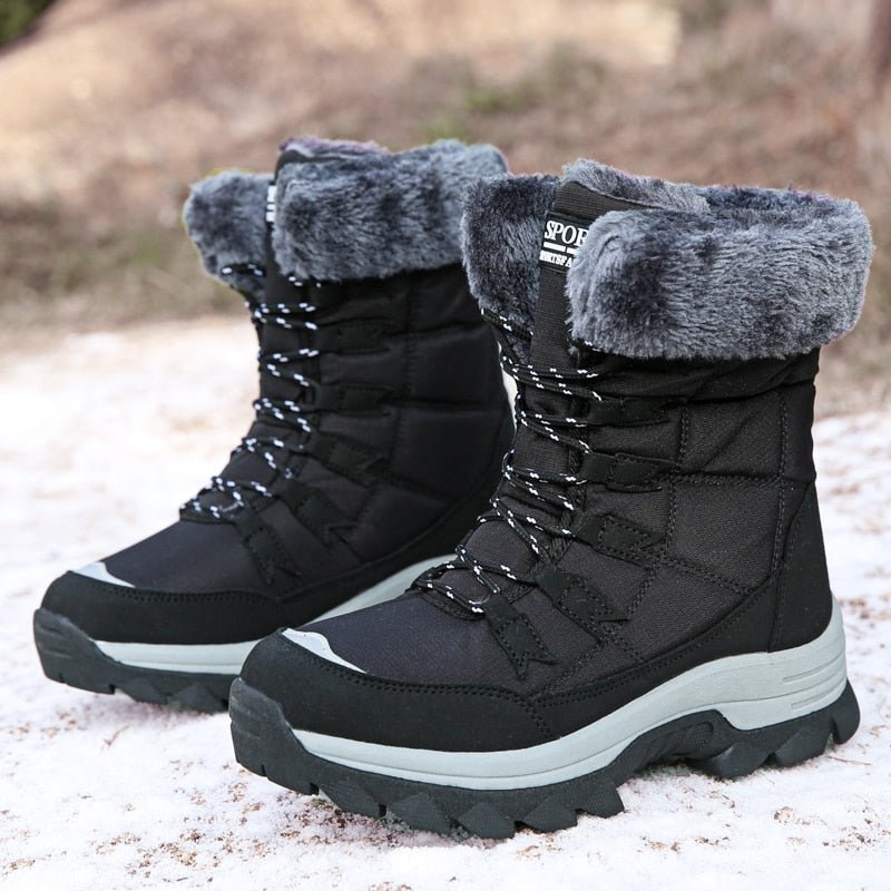 Bottes d'hiver chaudes isolées pour femmes