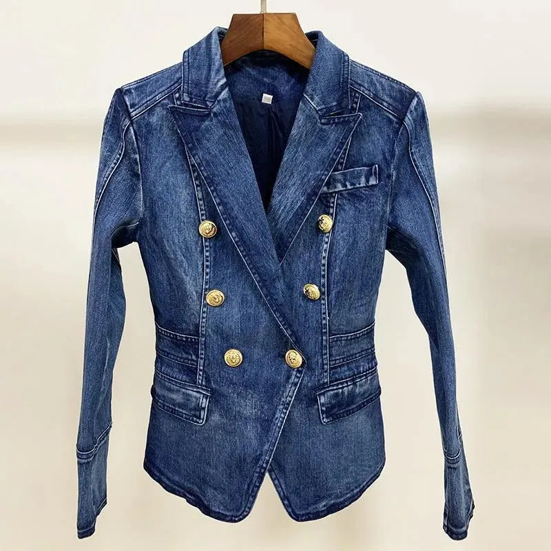 Blazer femme en jean, look décontracté et élégant