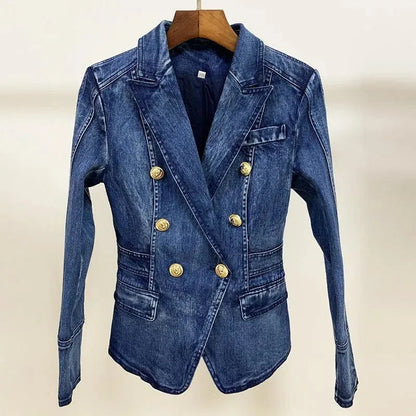 Blazer femme en jean, look décontracté et élégant