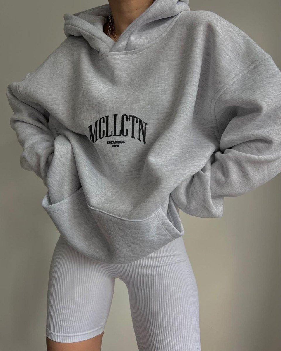 Liora - Oversize Hoodie mit Auffälligem Rückendruck - IdealeKleiden