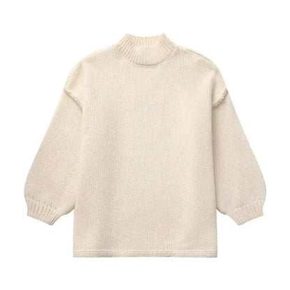 Pull-over automne Femme Oversized Chaud et Confortable