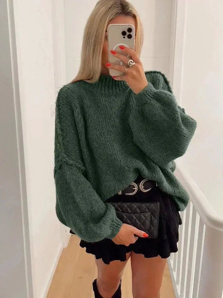 Pull-over automne Femme Oversized Chaud et Confortable