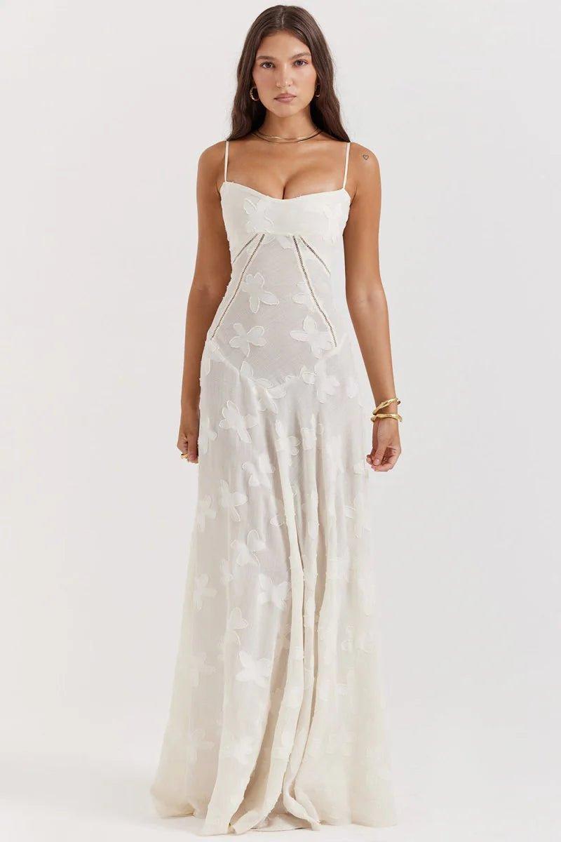 Sommerkleid Floral Elegant Spitze - IdealeKleiden