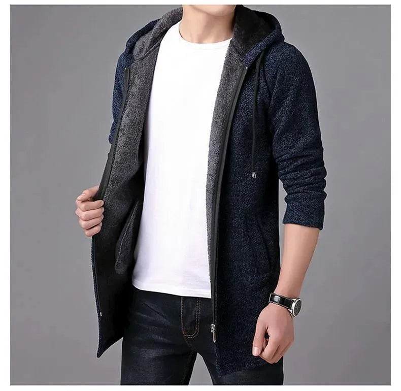 Stylische Kapuzenjacke Pullover Herren - IdealeKleiden