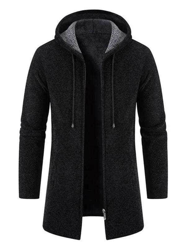 Cardigan à capuche chaud pour homme
