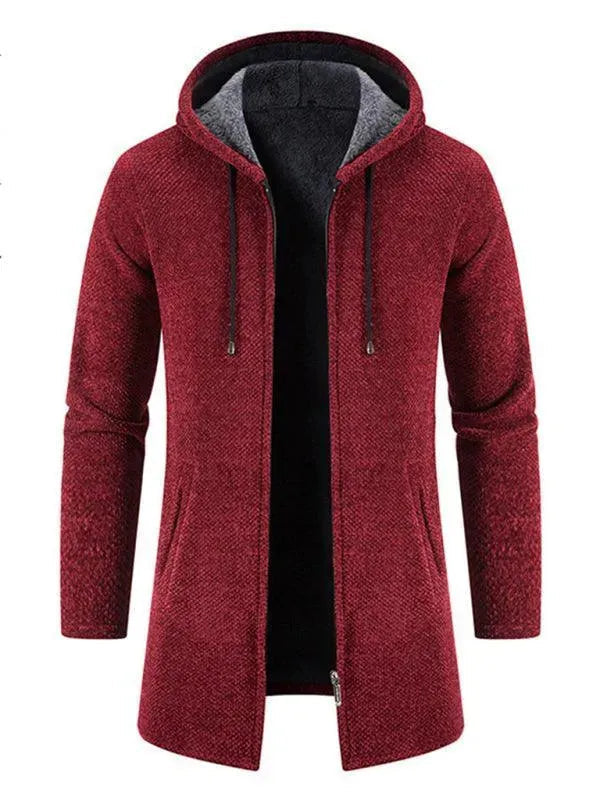 Cardigan à capuche chaud pour homme