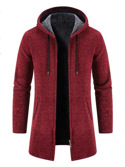 Cardigan à capuche chaud pour homme