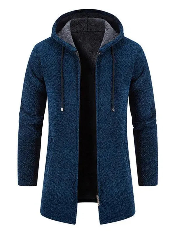Cardigan à capuche chaud pour homme
