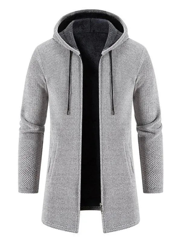Cardigan à capuche chaud pour homme