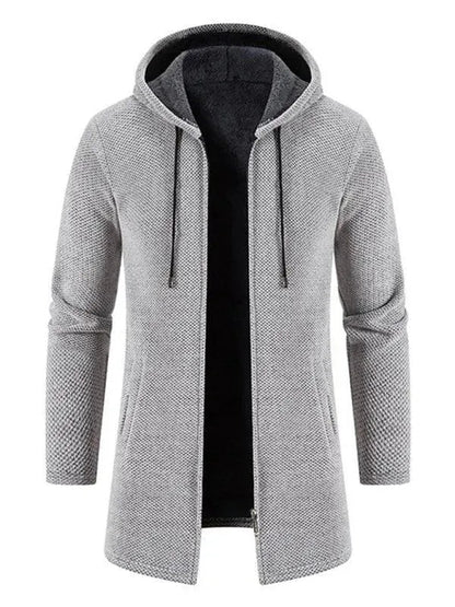 Cardigan à capuche chaud pour homme