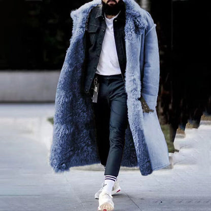 Manteau Long d'Hiver Élégant & Luxueux pour Homme