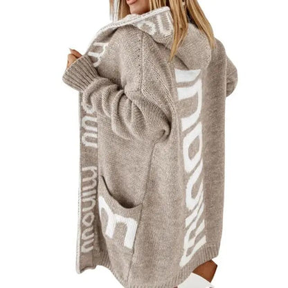 Pull oversize, manches longues, design original