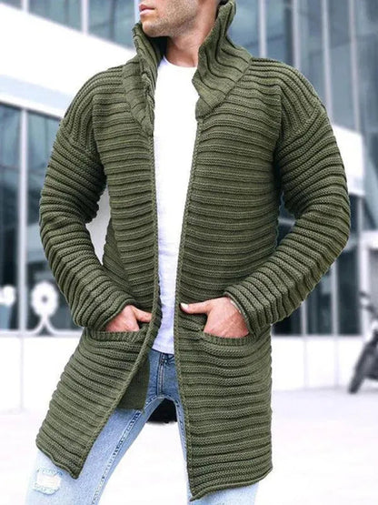 Col roulé en tricot élégant et chaud pour homme