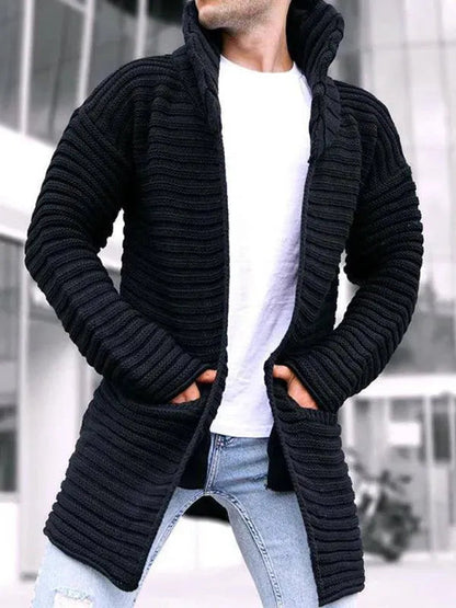 Col roulé en tricot élégant et chaud pour homme