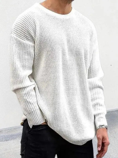 Pull classique col rond homme