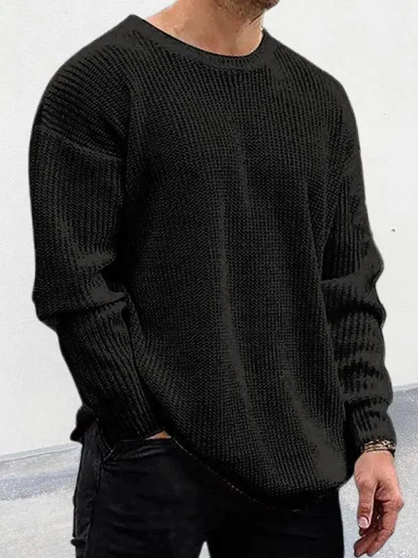 Pull classique col rond homme