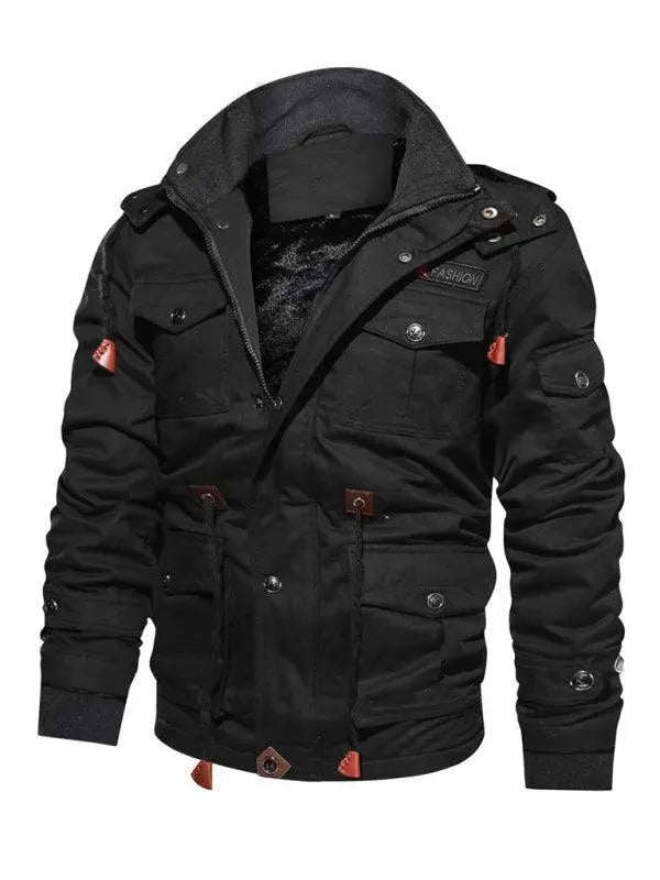 Veste confortable pour homme, chaude et à capuche, pour l'hiver