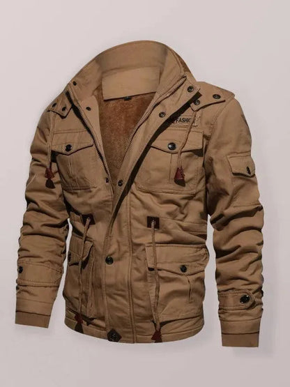 Veste confortable pour homme, chaude et à capuche, pour l'hiver