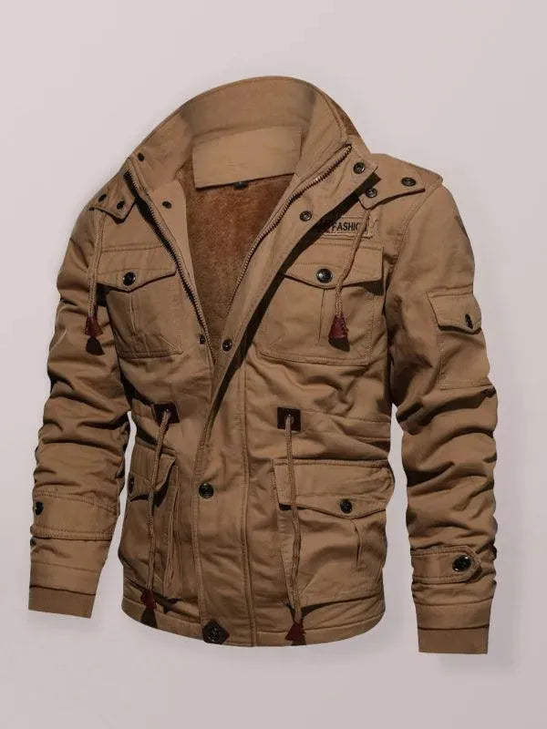 Veste confortable pour homme, chaude et à capuche, pour l&
