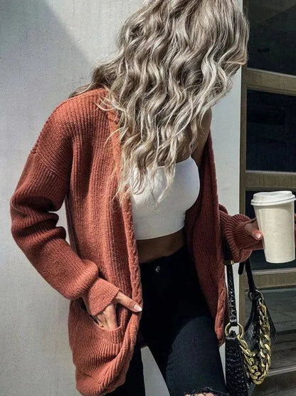 Cardigan pour femme doux et chaud