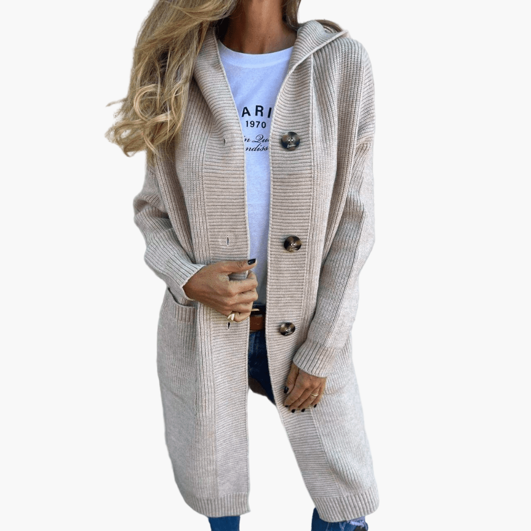 Cardigan long tendance - Cardigan élégant pour femmes