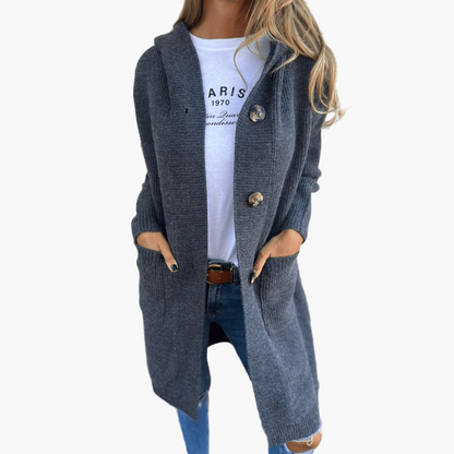 Cardigan long tendance - Cardigan élégant pour femmes