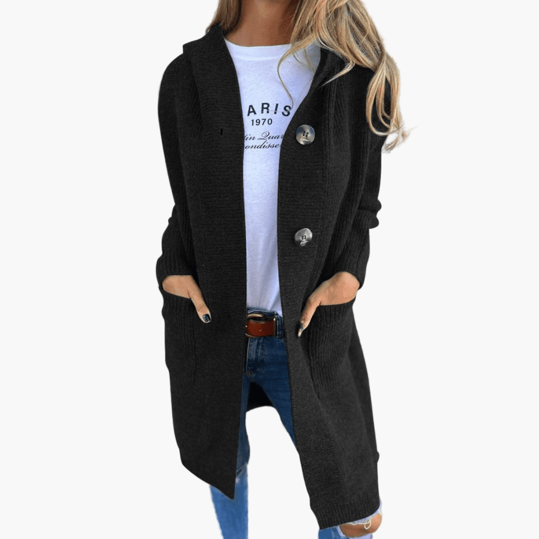 Cardigan long tendance - Cardigan élégant pour femmes