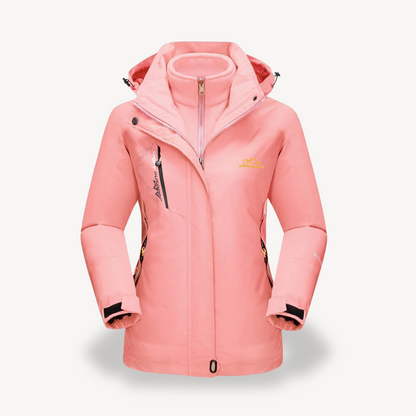 Veste de ski 3 en 1 imperméable pour femme