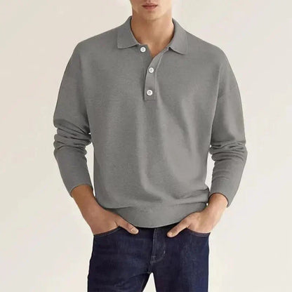 Polo à manches longues élégant pour homme