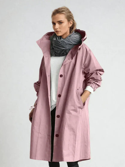 Manteau long élégant d'hiver pour femme