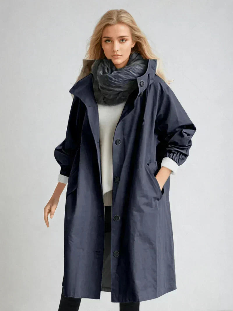 Manteau long élégant d'hiver pour femme