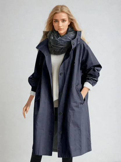 Manteau long élégant d'hiver pour femme