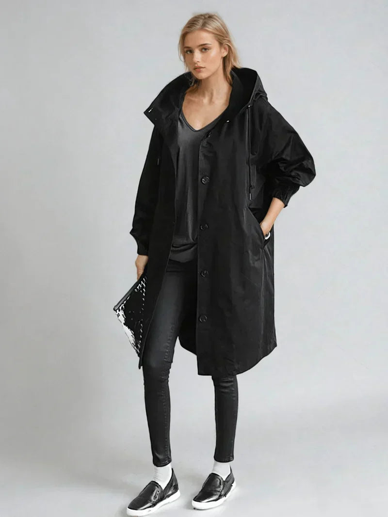 Manteau long élégant d'hiver pour femme