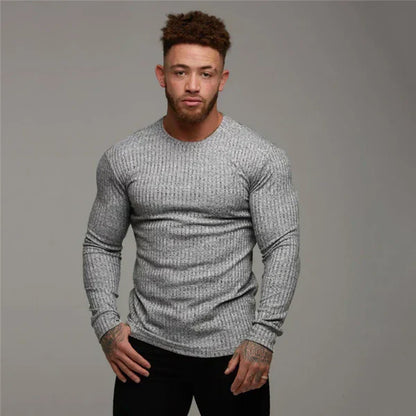 Pull tricoté homme Slim Fit moderne