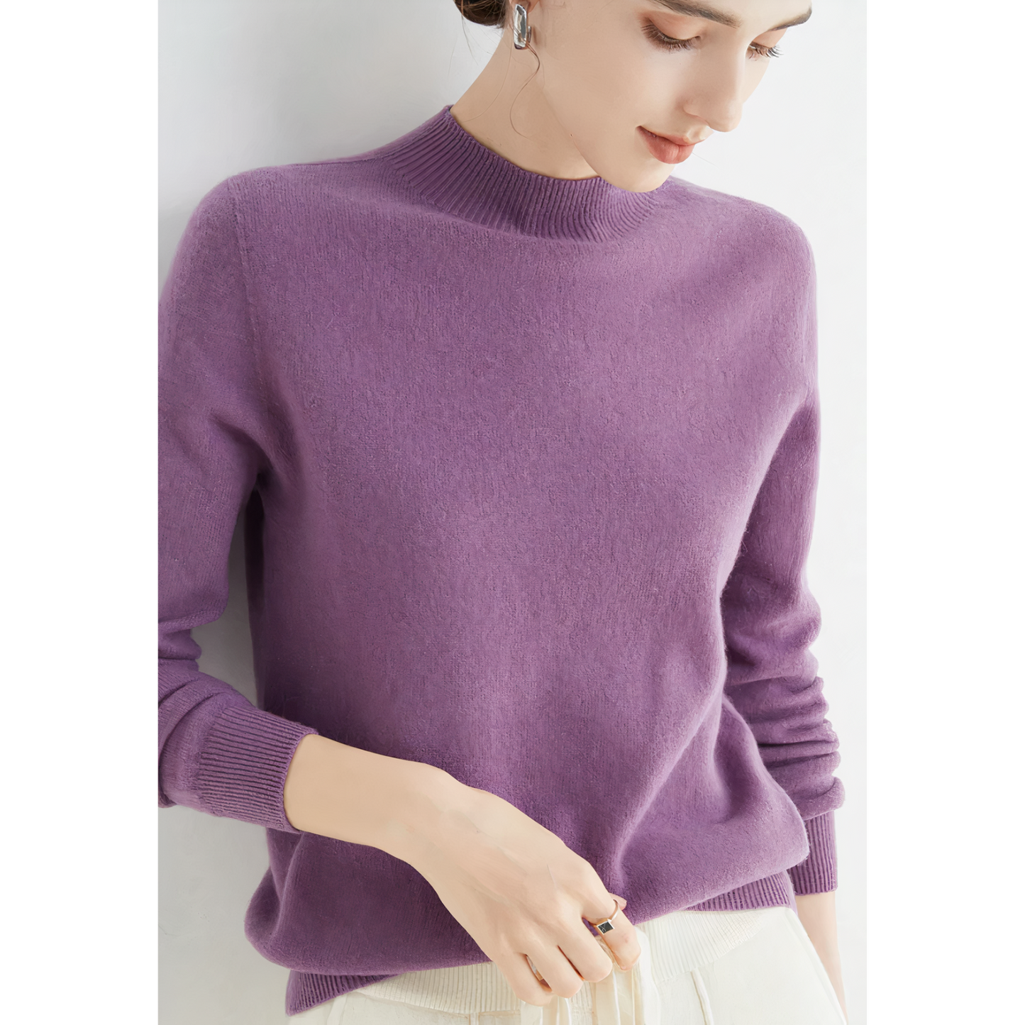 Pull en cachemire élégant pour femme de qualité supérieure