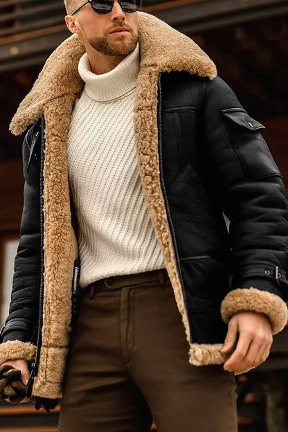 Veste en cuir homme de luxe style créateur