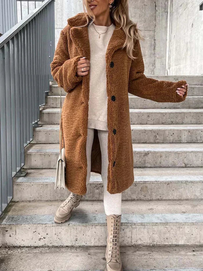 Manteau Femme Moelleux Design Élégant