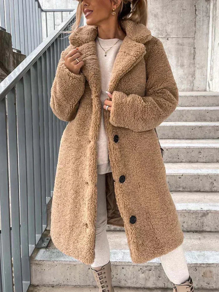 Manteau Femme Moelleux Design Élégant