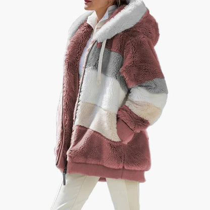 Veste d'hiver élégante à rayures