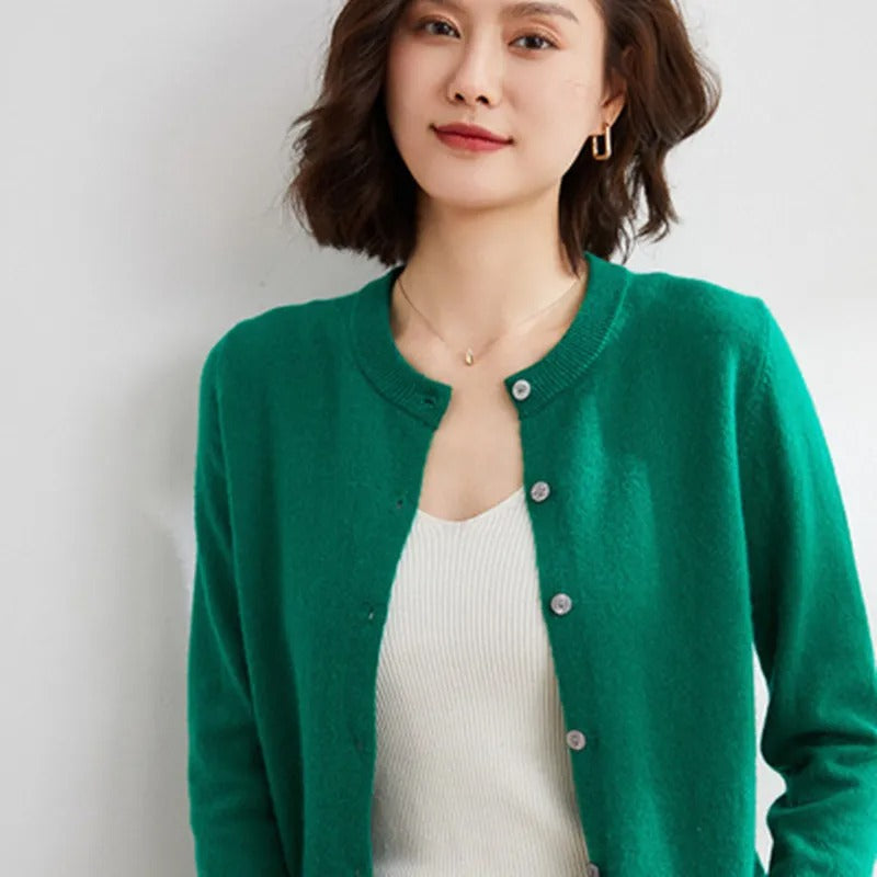 Robe souple pour femme | Pull en maille à col en V