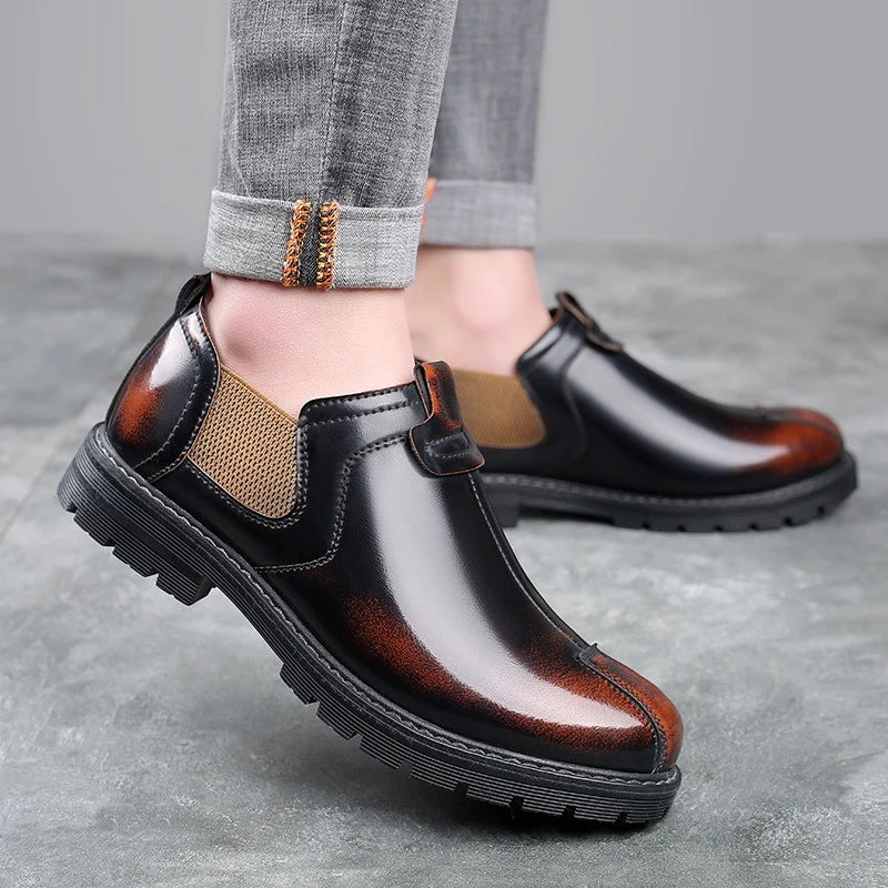 Stylischer Lederstiefel für Männer - IdealeKleiden