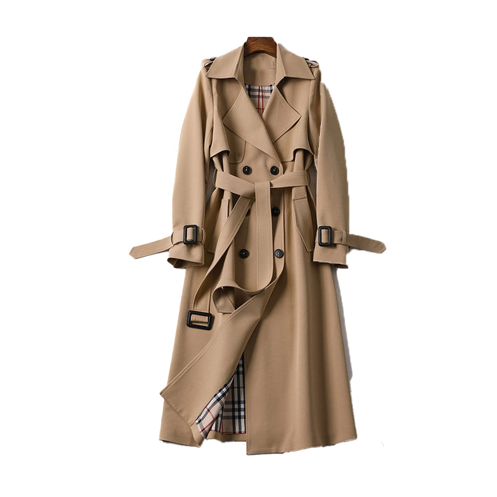 Klassischer Damen Trenchcoat Elegant - IdealeKleiden