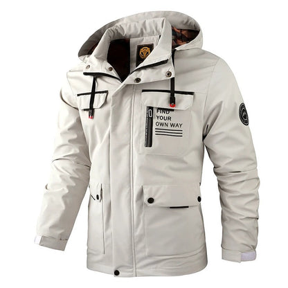 Veste d'hiver homme Capuche réglable Chaude Isolée
