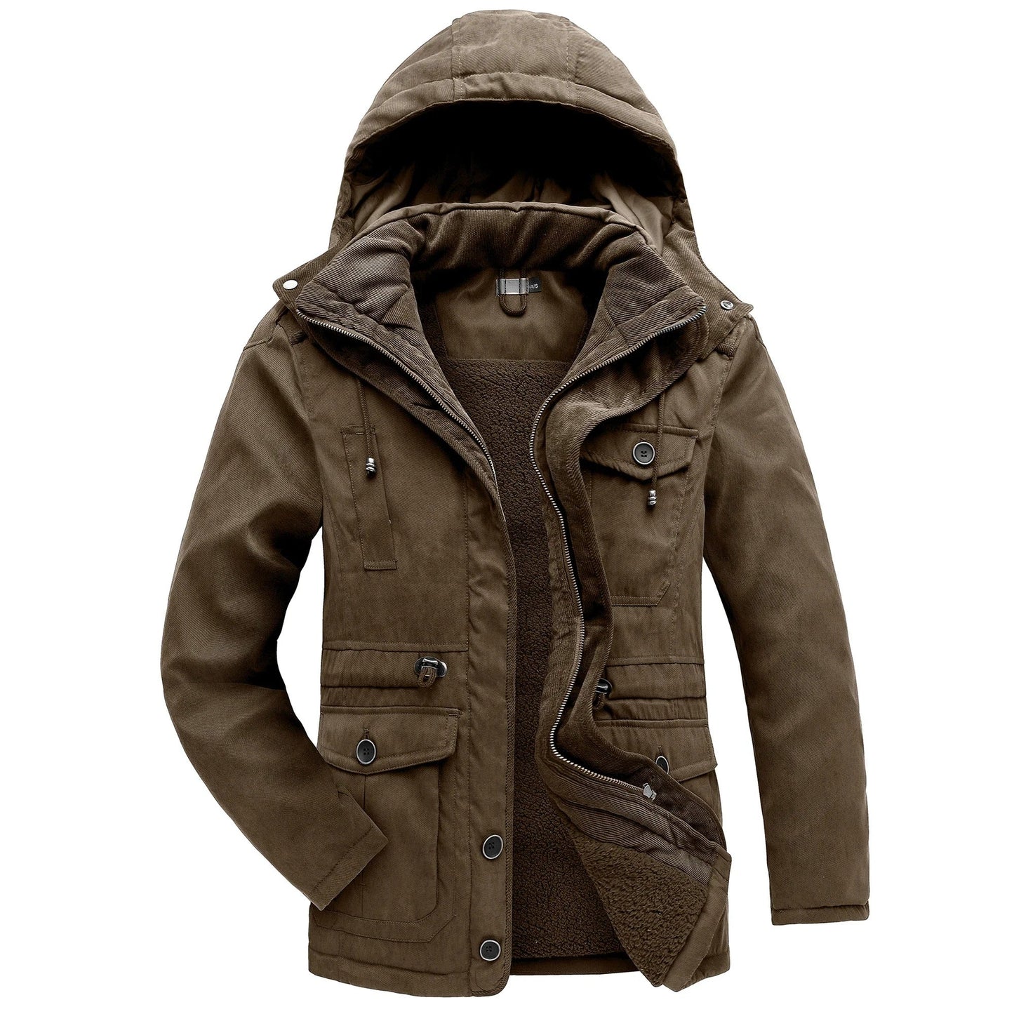 Warme Winterjacke Damen Fleece-Innen fleece gefüttert - IdealeKleiden