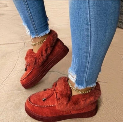 Bottes d'hiver élégantes avec doublure en fourrure