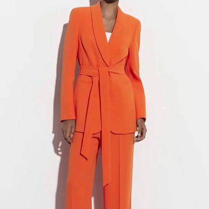 Ensemble tailleur-pantalon mode Blazer et pantalon multicolore