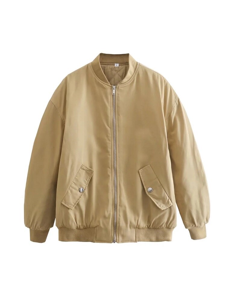 Blouson Bomber Femme Grande Taille Style Oversize